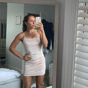 Lucy in the Sky, Pink sparkly one shoulder dress
